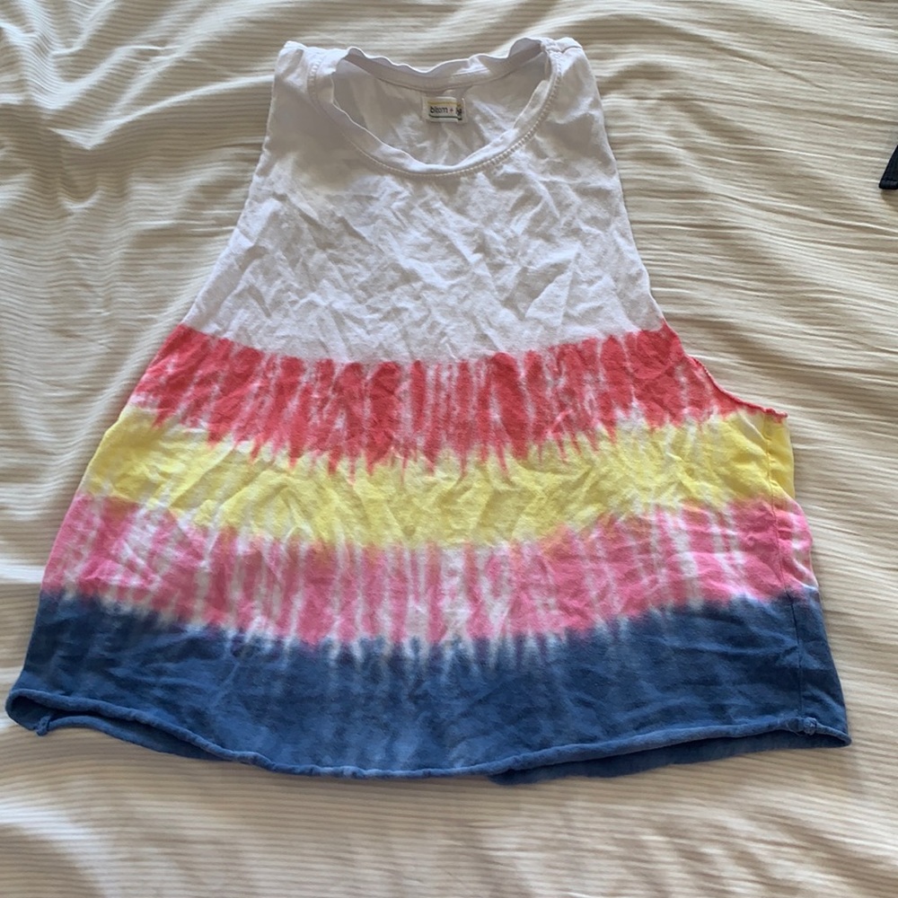 Fun tye dye muscle tee